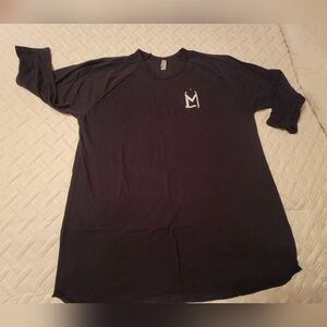 Black T-Shirt with Crown Logo